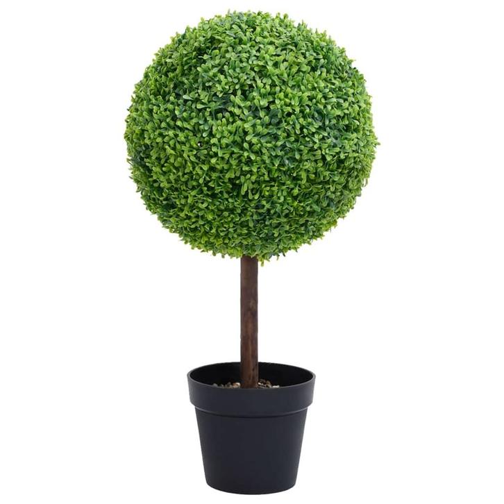 vidaXL Kunstplant met pot buxus bolvorming 50 cm groen, Huis en Inrichting, Woonaccessoires | Kunstplanten en Kunstbloemen, Nieuw