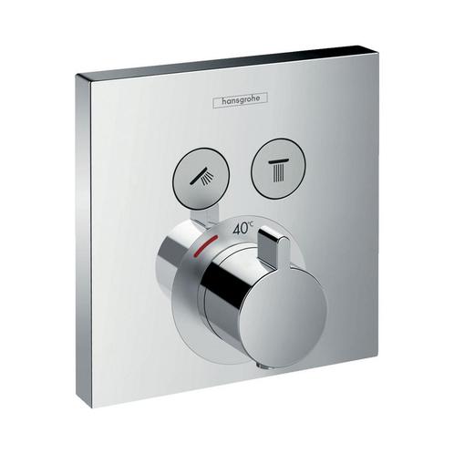 Thermostaat Afbouwdeel ShowerSelect HansGrohe Voor 2, Doe-het-zelf en Verbouw, Sanitair, Kraan, Nieuw, Chroom, Ophalen of Verzenden