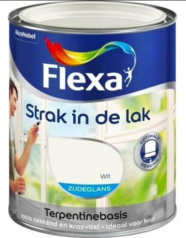 Flexa Strak in de Lak Terpetinebasis Hoogglans - Appelgro..., Doe-het-zelf en Verbouw, Verf, Beits en Lak, Lak, Groen, Nieuw, Minder dan 5 liter