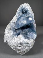Prachtige Celestina Geodeblok - Hoogte: 21 cm - Breedte: 16, Verzamelen, Mineralen en Fossielen