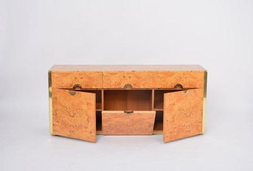 Mario Sabot - Willy Rizzo - Dressoir - Alveolen - Elm, Antiek en Kunst, Kunst | Designobjecten
