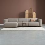 *WOONWINKEL* Hoekbank Met Chaise Longue Links Taupe, Verzenden, Nieuw