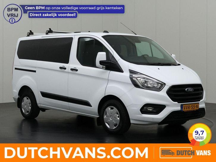 Ford Transit Custom Dubbele-cabine 2.0TDCI | wit, Auto's, Bestelauto's, Lease, Handgeschakeld, BTW verrekenbaar, Diesel, Wit, Ford