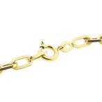 Gouden wijde ankerschakel armband | 20 cm, Sieraden, Tassen en Uiterlijk, Armbanden, Ophalen of Verzenden, Gebruikt, Overige kleuren