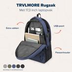 2dekans | TRVLMORE Rugzak - 36L - 17,3 inch - Laptop Rugtas, Ophalen of Verzenden, Zo goed als nieuw, Blauw