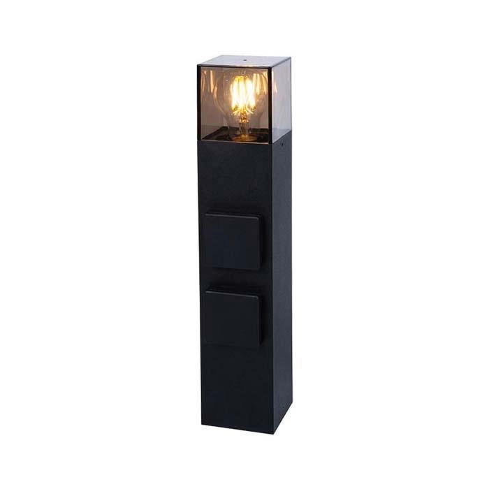 Buitenstopcontact op zuil Oslo | Schemersensor | E27 fitting, Doe-het-zelf en Verbouw, Elektra en Kabels, Nieuw, Verzenden