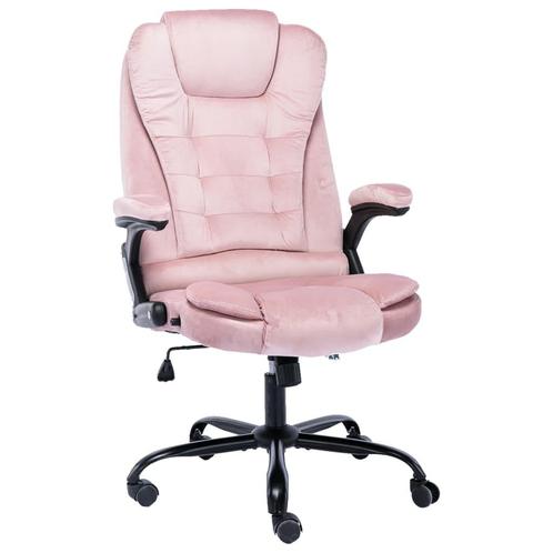 vidaXL Kantoorstoel fluweel roze, Huis en Inrichting, Bureaus, Nieuw, Verzenden