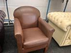 Chesterfield Brand !!!  Bruin Leren Chesterfield Club Chair, Huis en Inrichting, Fauteuils, Ophalen, Zo goed als nieuw, Leer, CHESTERFIELD