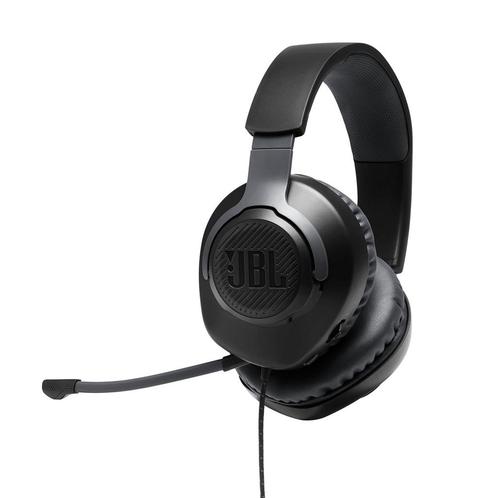 JBL Quantum 100, bedrade over ear gaming headset met afneemb, Computers en Software, Headsets, Nieuw, Verzenden