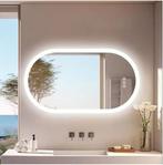 Ovale LED Badkamerspiegel – Dimbaar, Anti-Fog, 3 Kleuren, Verzenden, Nieuw
