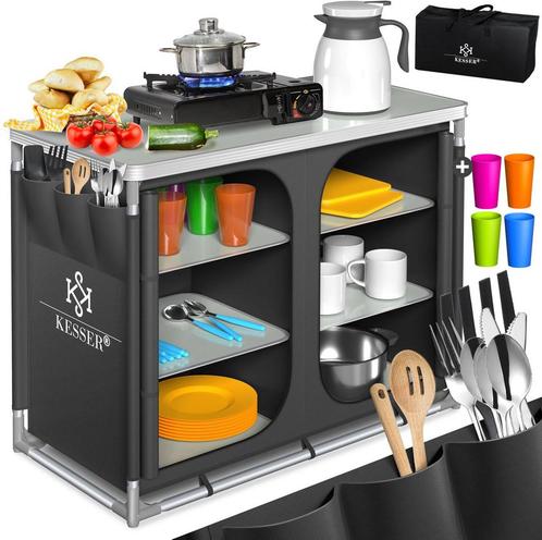 KESSER® Campingkeuken Opvouwbaar - Campingkast inclusief Opb, Hobby en Vrije tijd, Overige Hobby en Vrije tijd, Nieuw, Verzenden