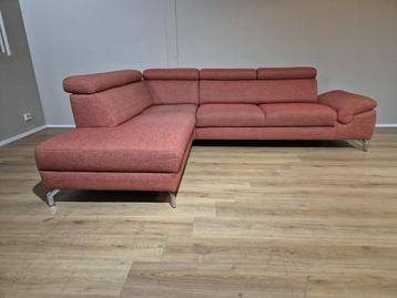 Montel Urban - Hoekbank - Rood - Stof - Design - Verstelbaar beschikbaar voor biedingen