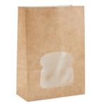 Colpac kraft sandwichboxen met venster recyclebaar (250, Verzenden, Nieuw