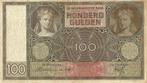 Bankbiljet 100 gulden 1930 Luitspelende vrouw Zeer Fraai, Postzegels en Munten, Bankbiljetten | Nederland, Verzenden
