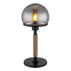 Tafellamp HAKU Matt zwart E27 Metaal ø18.0cm H:40.0cm, Huis en Inrichting, Lampen | Tafellampen, Ophalen of Verzenden, Nieuw, Metaal