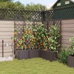 vidaXL Tuin Bloempot 5 pcs Bruin Staal, Tuin en Terras, 100 cm of meer, Verzenden, Nieuw, Metaal