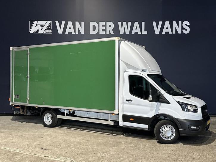 Ford Transit 2.0 TDCI 170pk Automaat XXL Bakwagen 522cm Lang, Auto's, Bestelauto's, Dealer onderhouden, Lease, Grijs, Automaat