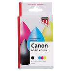 Inktcartridge quantore canon pg-512 cl-513 zw+kl | Pak a 2 s, Ophalen of Verzenden