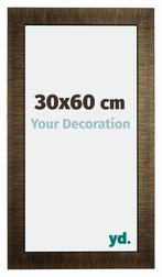 Fotolijst 30x60 cm - Champagne Geborsteld - Hout - Leeds, Verzenden, Nieuw