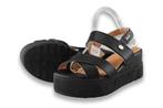 Mustang Sandalen in maat 38 Zwart | 10% extra korting, Verzenden, Zwart, Sandalen of Muiltjes, Zo goed als nieuw