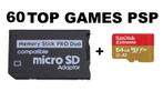 Micro SD met 60 toptitels voor PSP, Spelcomputers en Games, Games | Sony PlayStation Portable, Nieuw