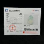 Snijwerk, Dragon Guanyin Pendant - 68 mm - Gecertificeerde