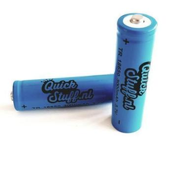 Quickstuff 18650 accu / batterij oplaadbaar 3.7 volt beschikbaar voor biedingen