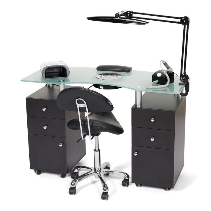 Set | Manicuretafel | UVlamp | Werklamp | Tabouret | Frees, Sieraden, Tassen en Uiterlijk, Uiterlijk | Cosmetica en Make-up, Handen en Nagels