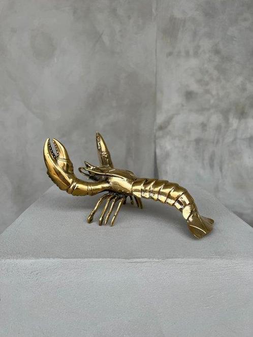 sculptuur, NO RESERVE PRICE - Bronze Polished Lobster, Antiek en Kunst, Kunst | Designobjecten