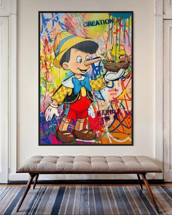 CASPA - Pinocchio and Woodstock, Antiek en Kunst, Kunst | Schilderijen | Modern