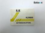 Instructie Boek Kawasaki KLR 650 1995-2007 (KLR650 KL650C), Motoren, Verzenden, Gebruikt
