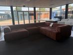 Mega Hoekbank Kairo 4 elementen sofa bruin brique oranje, Nieuw, Stof, Mega hoekbank luxe stof