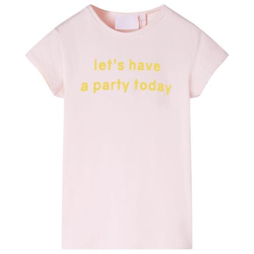 vidaXL Kindershirt 116 zachtroze, Kinderen en Baby's, Kinderkleding | Overige, Nieuw, Verzenden