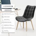 MIADOMODO® Eetkamerstoelen, 2-set, zitvlak van fluweel, gest, Huis en Inrichting, Kasten | Computermeubels, Verzenden, Nieuw