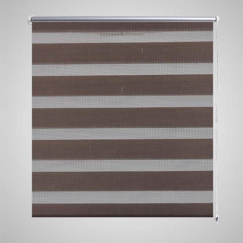 vidaXL Duo rolgordijn 100 x 175 cm Koffiebruin, Huis en Inrichting, Stoffering | Gordijnen en Lamellen, Bruin, Nieuw, Verzenden