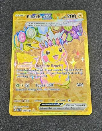 Pokémon - 1 Card - 2024 Pikachu ex 247/191 Sv08: Surging beschikbaar voor biedingen