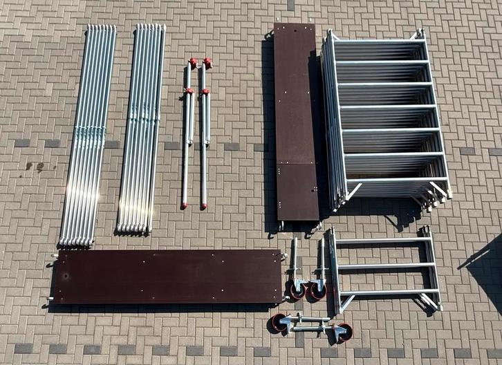 Eurotowers 10,2 WH Rolsteiger Platform 3,05!, Doe-het-zelf en Verbouw, Steigers, 5 meter of hoger, Nieuw, Rolsteiger of Kamersteiger