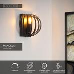 Lucide MANUELA - Wandlamp - 1xE14 - Zwart -  – Product, Verzenden, Nieuw