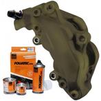 Foliatec Remklauwlakset | Combat mat-groen | 3 Komponenten, Verzenden