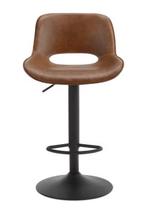 Set van 2 Verstelbare Barkrukken – Kunstleer, 360° Draaibaar, Huis en Inrichting, Barkrukken, Verzenden, Nieuw