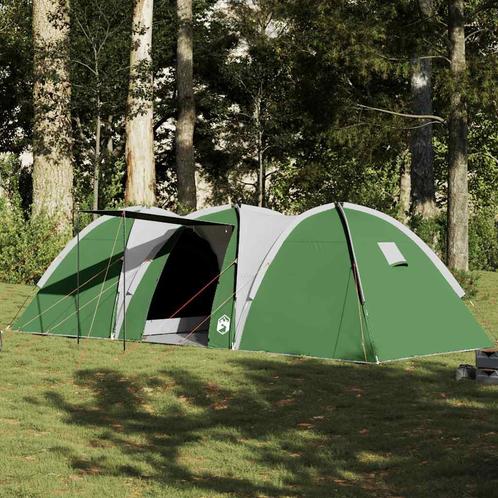 vidaXL Koepeltent 8-persoons waterdicht groen, Caravans en Kamperen, Tenten, Nieuw, tot en met 2, Verzenden