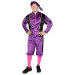 Piet kostuum velours paars/zwart, Kleding | Dames, Ophalen of Verzenden, Nieuw
