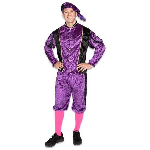 Piet kostuum velours paars/zwart, Kleding | Dames, Carnavalskleding en Feestkleding, Nieuw, Ophalen of Verzenden
