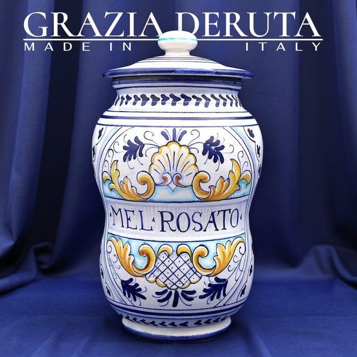 Grazia Deruta Made in Italy P.G - dekselvaas - Collezione, Antiek en Kunst, Antiek | Glas en Kristal