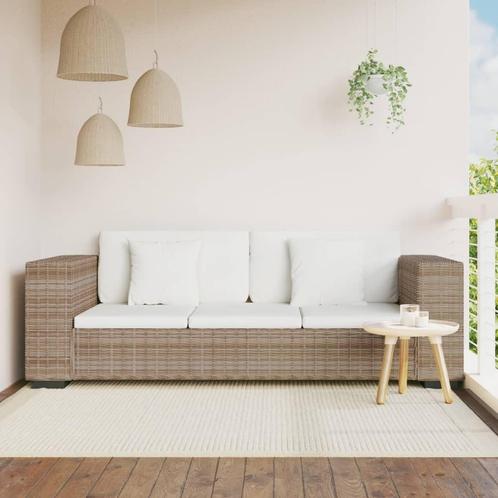 vidaXL 3-zits bankstel set rattan 8-delig, Huis en Inrichting, Banken | Bankstellen, Nieuw, 200 tot 250 cm, Riet of Rotan, Driepersoons