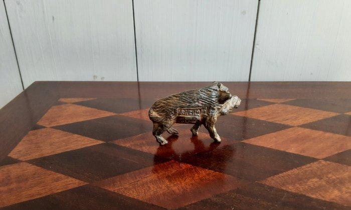 P. Chenet - Beeld, everzwijn - 4 cm - Brons, Antiek en Kunst, Curiosa en Brocante