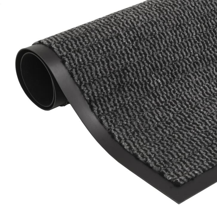 vidaXL Droogloopmat rechthoekig getuft 120x180 cm antraciet, Tuin en Terras, Deurmatten, Nieuw, Verzenden