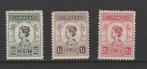 Postzegels Curaçao 1916 Koningin Wilhelmina NR.68-70 (1396), Postzegels en Munten, Postzegels | Nederlandse Antillen en Aruba