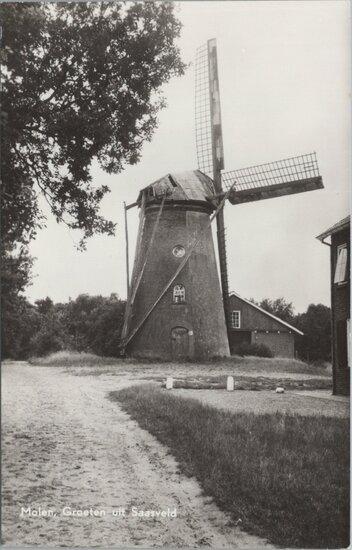 SAASVELD - Molen, Groeten uit Saasveld, Verzamelen, Ansichtkaarten | Nederland, Verzenden