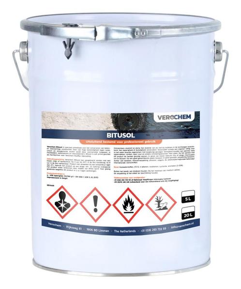Verochem Bitusol 5 liter, Doe-het-zelf en Verbouw, Verf, Beits en Lak, Nieuw, Ophalen of Verzenden